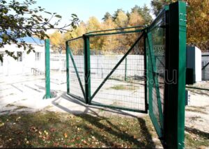 Ворота складные из трех полустворок 6 м
