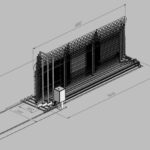 Ворота телескопические откатные 50-метровые. ЦеСИС НИКИРЭТ